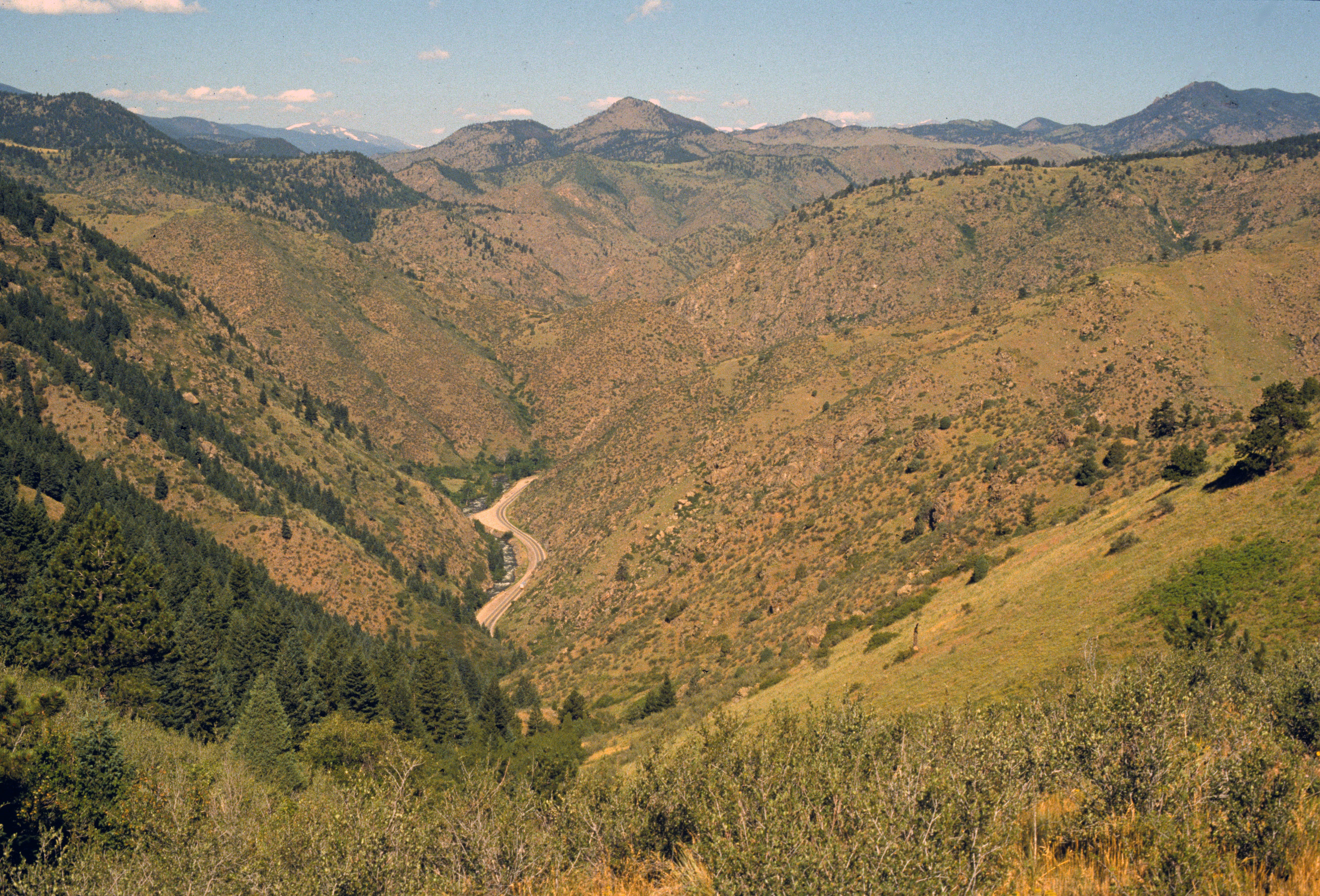 Lariat Trail Scenic Drive view at the Beaver Brook Trail during the 1980s.