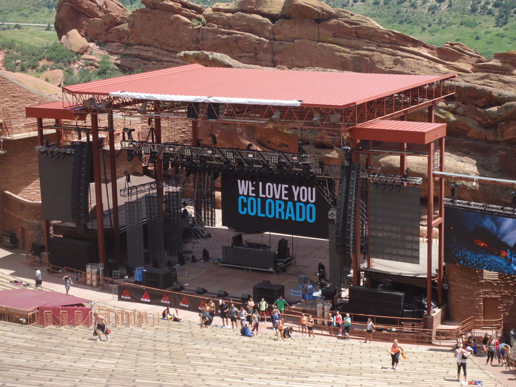 Red Rocks Amphitheater stage.