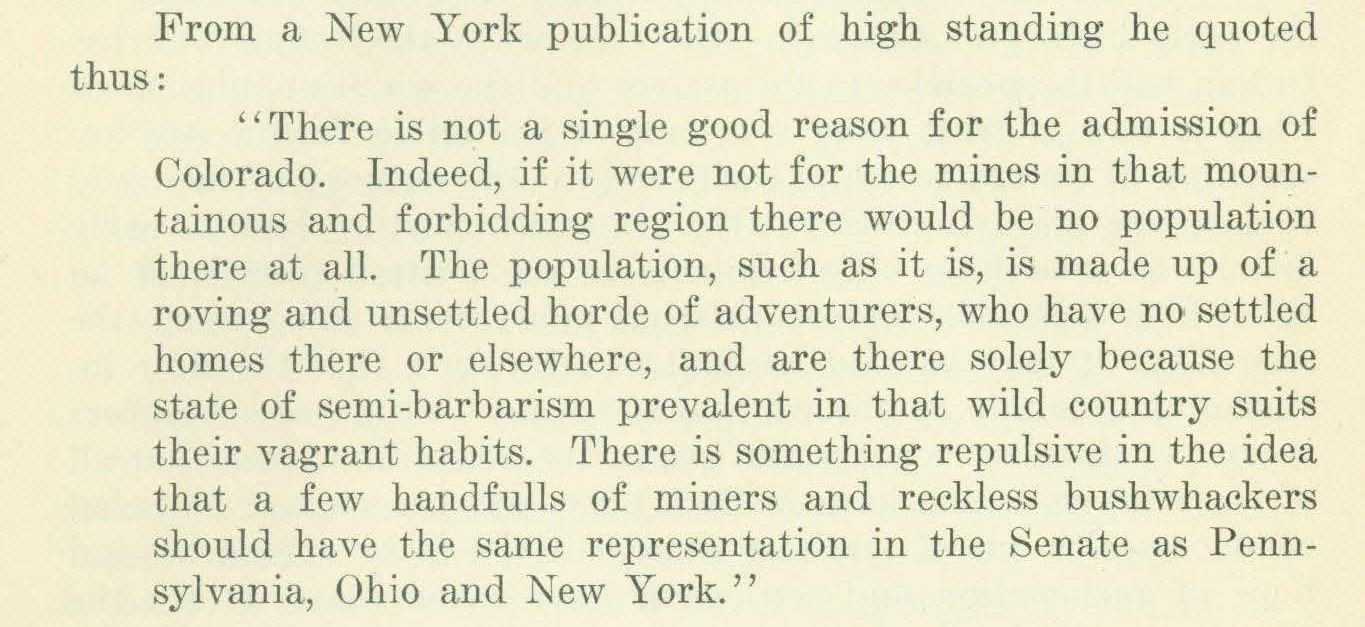 Colorado Magazine clip from August 1926