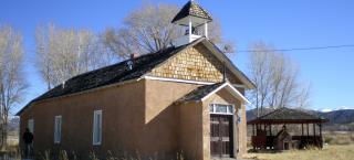 The Capilla de San Isidro, Los Fuertes in the winter time.
