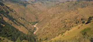 Lariat Trail Scenic Drive view at the Beaver Brook Trail during the 1980s.
