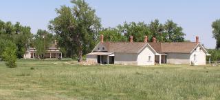 Buildings at Boggsville in 1997.