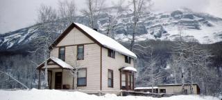 The Haxby House in the snow, 1959.