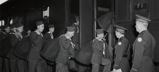 Line of Soldiers 1940s