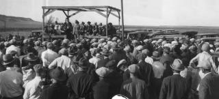 Striking coal miners at Ludlow, 1927