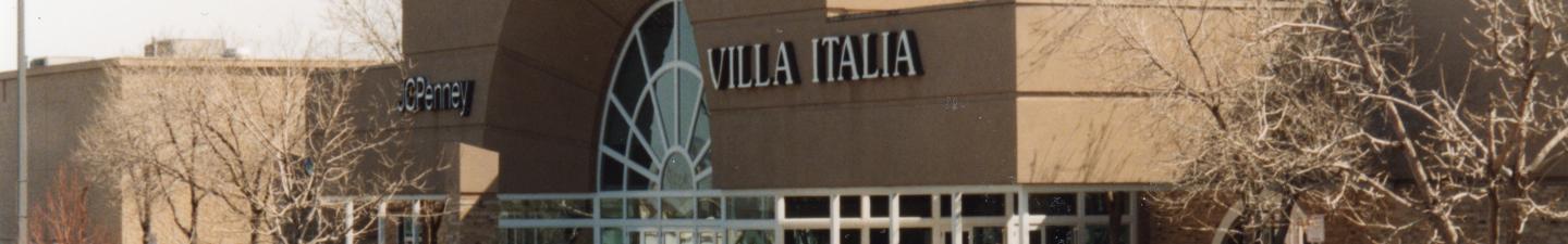 Exterior of Villa Italia Mall and parking lot.