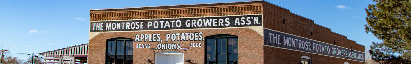 Exterior of Montrose Fruit and Potato building post-renovation.