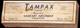 Tampax box
