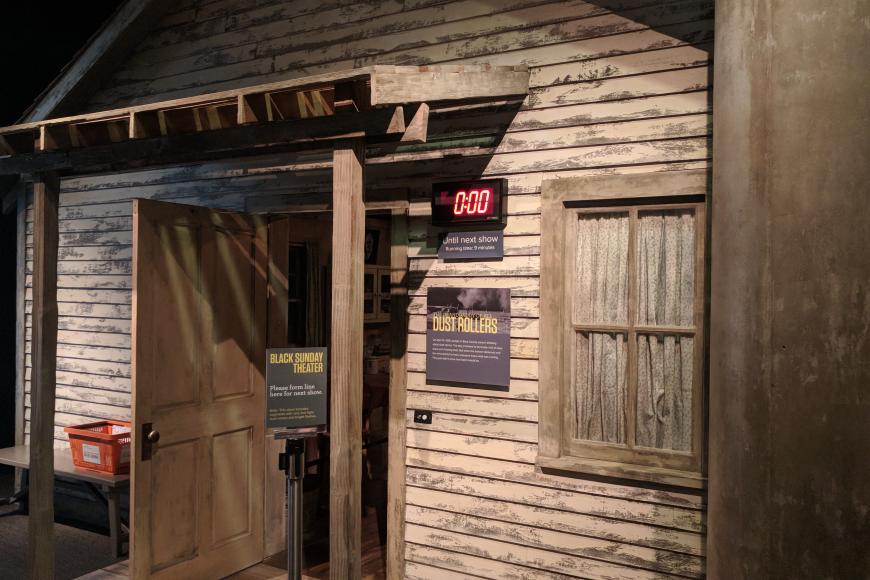 Dust Bowl - Black Sunday Theater exhibit installation