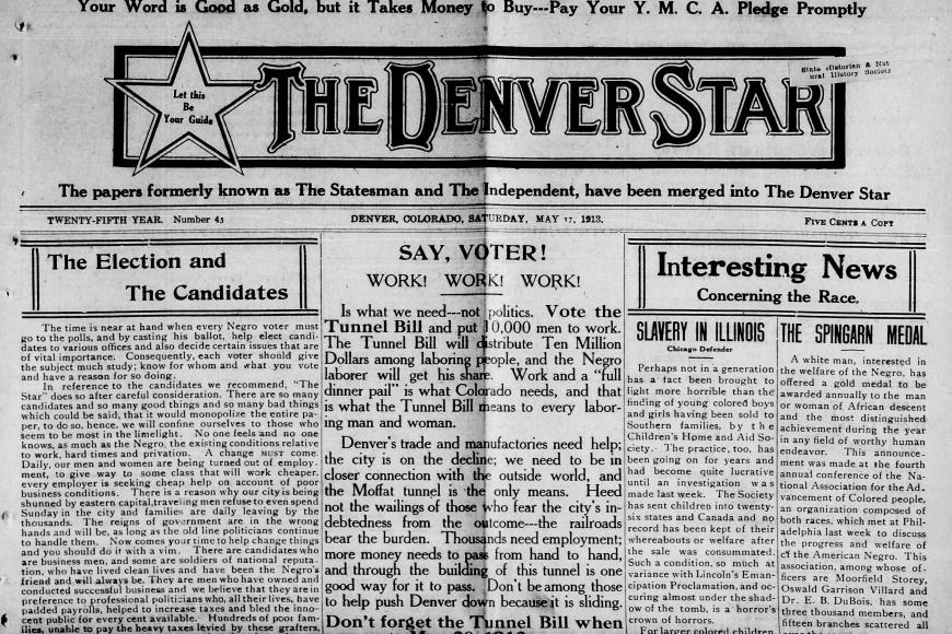 front page of The Denver Star