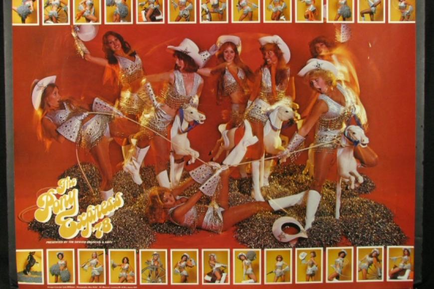 Bronco Cheerleader Poster