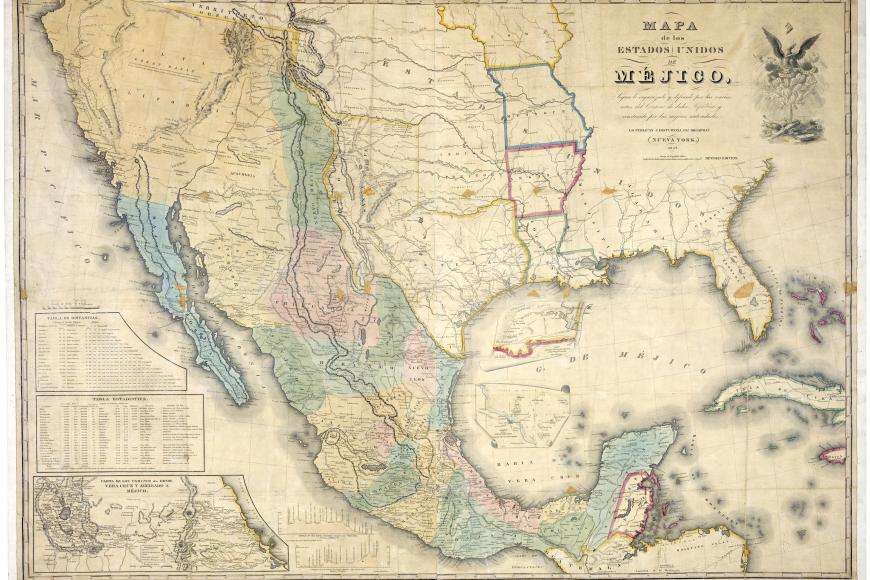 Map of Mexico 1847