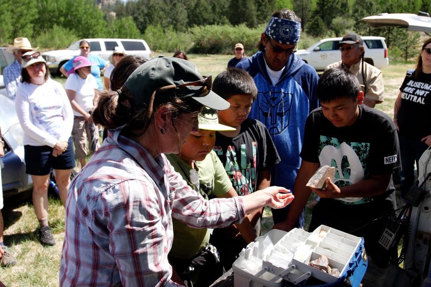 Ute Youth Flint-Knapping