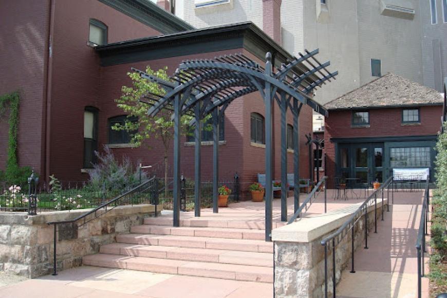 Exterior terrace at Center for Colorado Women's History