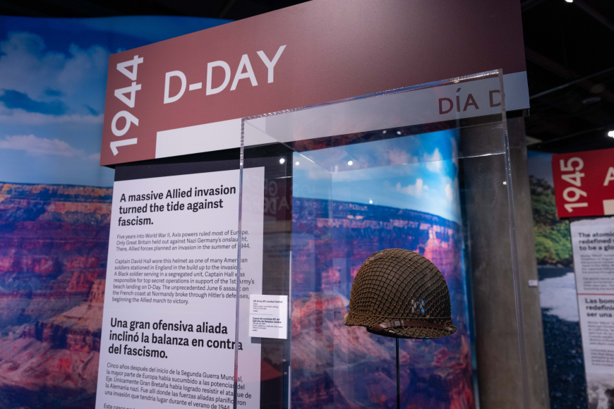D-Day display at Moments that Made US exhibition