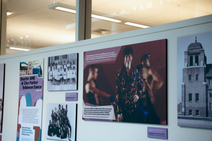 Display of images showing off moments of Shorter AME & Cleo Parker Robinson Dance