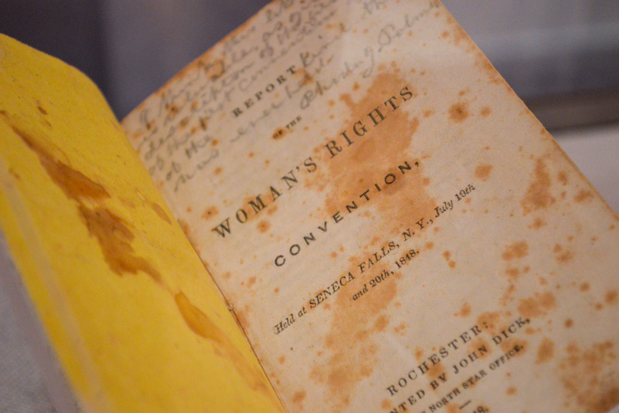 A rare first printing of the Declaration of Sentiments from the collection at the Library of Congress