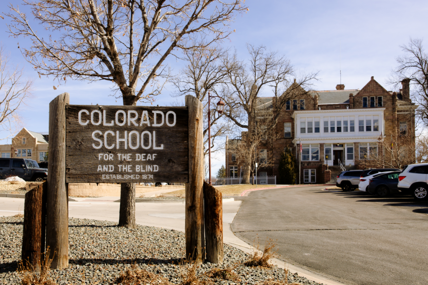 Exterior of Colorado School for the Deaf and the Blind 