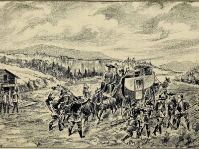 Robbing a Buckskin Coach