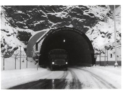 NORAD blast doors, Cheyenne Mountain, Colorado.