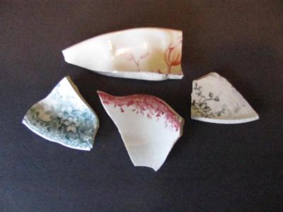 Pottery pieces from El Pueblo excavation.