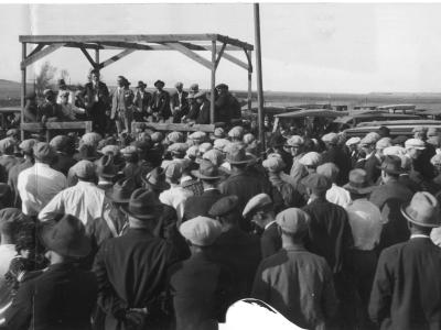 Striking coal miners at Ludlow, 1927