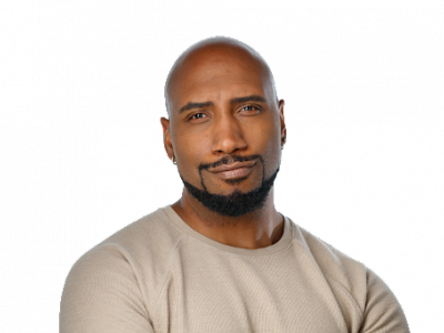 Portrait of Theo Wilson on a white background