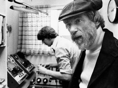 Alan Berg in a recording studio.