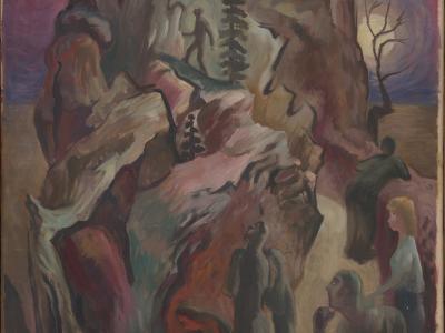 Steak Fry in the Moonlight, by Gwendolyn Meux Waldrop