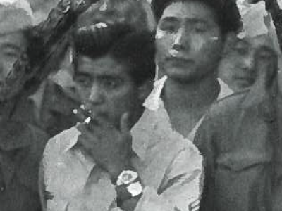 Dick Momii returning to New York aboard a troop ship