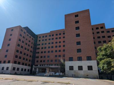 Exterior of Denver VA before renovation.