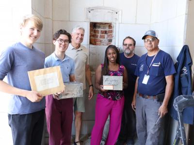 Time capsule extraction crew