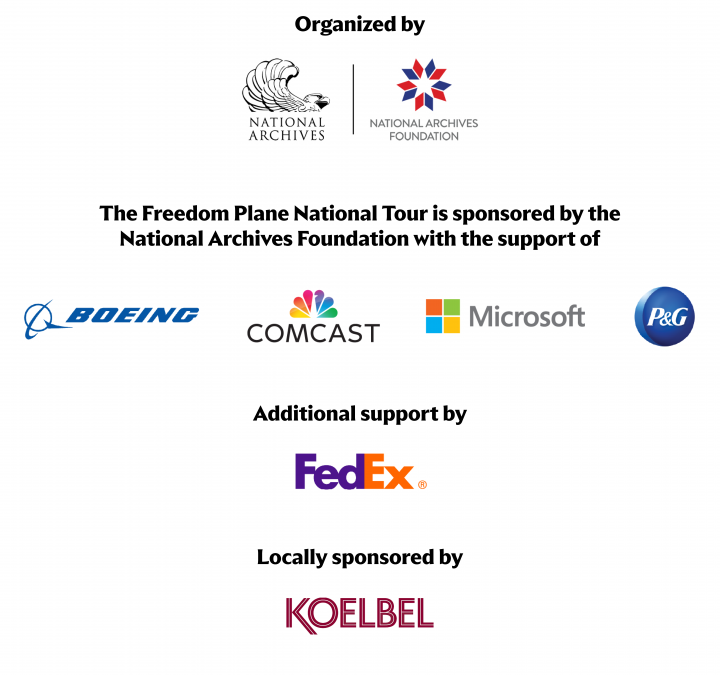 Freedom Plane Sponsors