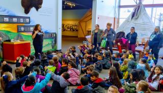 Students on a field trip at El Pueblo History Museum.