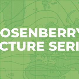 Collage image with green background and two photos in black and white, one of a woman and one of two boys.